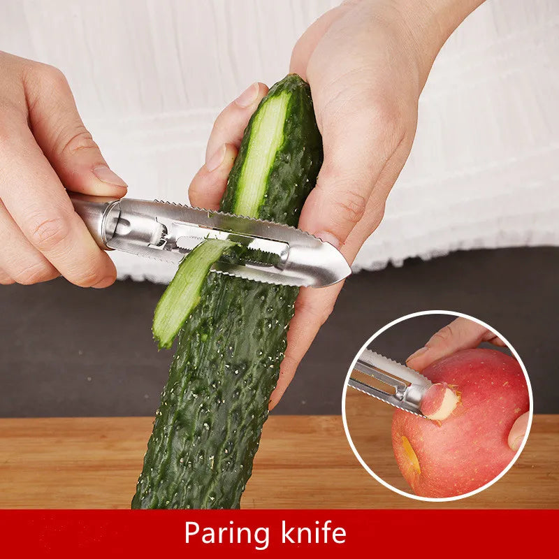 Set de Herramientas de Cocina de Acero Inoxidable 430 – Accesorios Multifuncionales