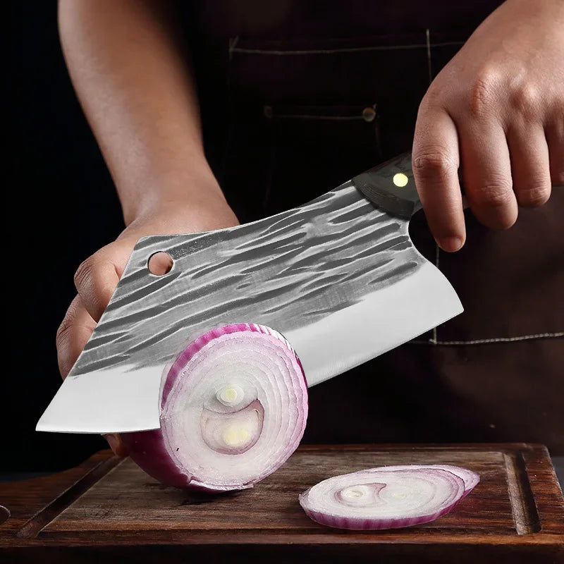 Cuchillo de Chef Forjado a Mano – Tradicional, Ideal para Carne y Verduras - 369 view
