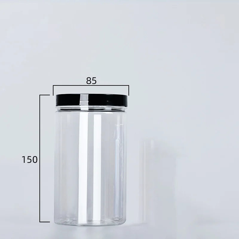 Clear Sealed Can With Lid Food Smell Odor Proof Storage Packaging Bottle Coffee Beans Seasoning Container Kitchen Accessories