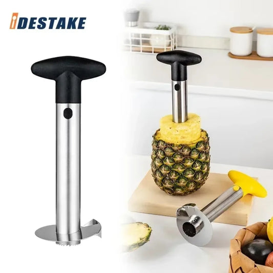 Cortador y Pelador de Piña de Acero Inoxidable – Herramienta de Cocina
