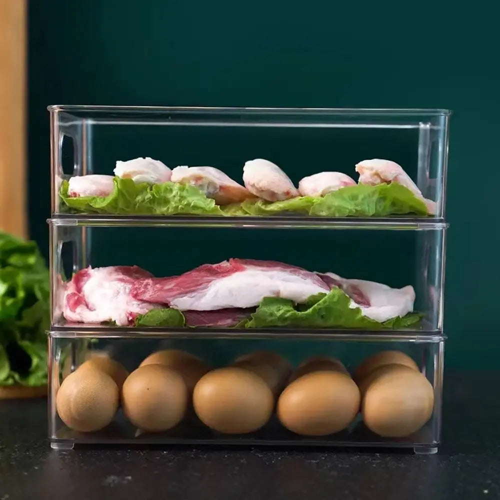 Caja Organizadora Transparente Apilable – Almacenamiento Multiuso