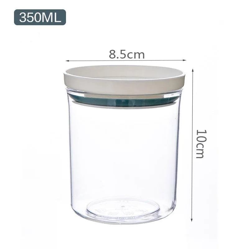 1/2/3PCS Food Container Storage Jars Transparent Food Canister For Mason Candy Spices Cookie Jar Sealed Ring Bottles Kitchen