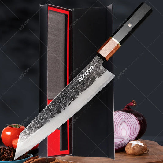 Stainless Steel Meat Cleaver Butcher Handmade Professional Kitchen Knives Japanese Kiritsuke Chef Knife Sharp Vegetable Cleaver - 369 view