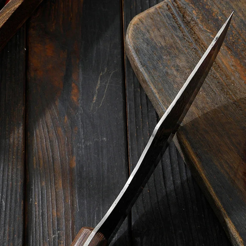 Cuchillo de Carnicero con Funda – Mango de Madera, Ideal para BBQ y Cocina - 369 view
