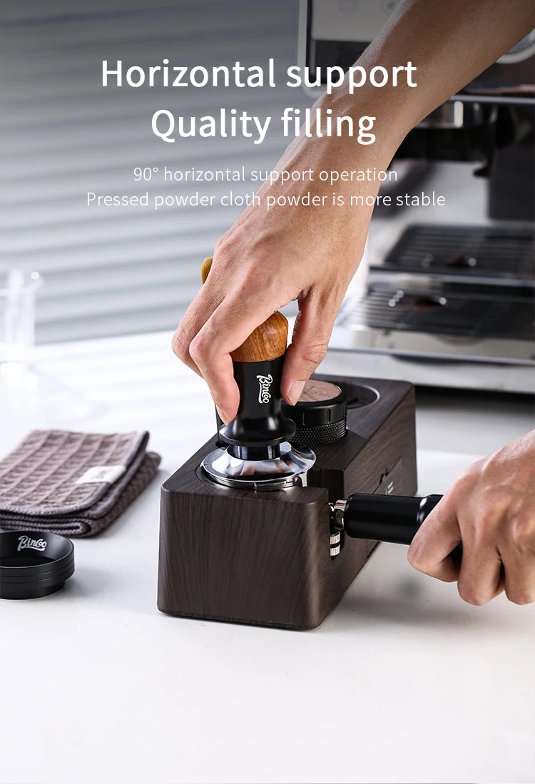 Bincoo Multifunction Espresso Tamper Station -Adjustable Height Distributor Organizer-Fit 51/54/58mm Plastic Coffee Station