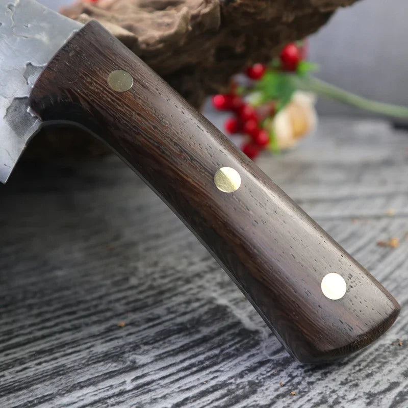 Cuchillo de Carnicero con Funda – Mango de Madera, Ideal para BBQ y Cocina - 369 view