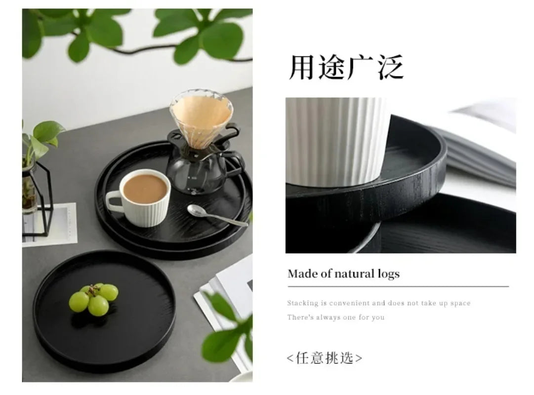 Bandeja Japonesa de Madera Negra – Elegancia y Funcionalidad