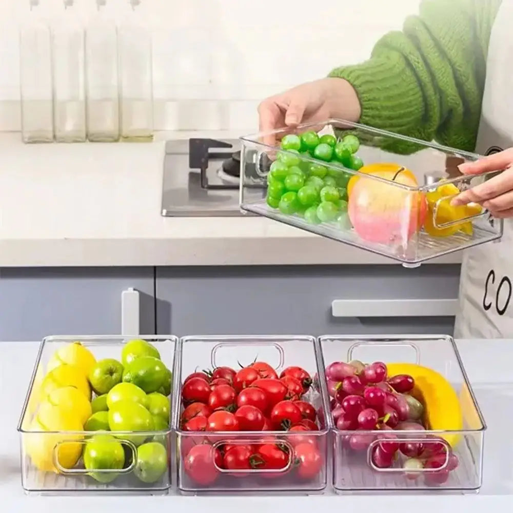 Caja Organizadora Transparente Apilable – Almacenamiento Multiuso