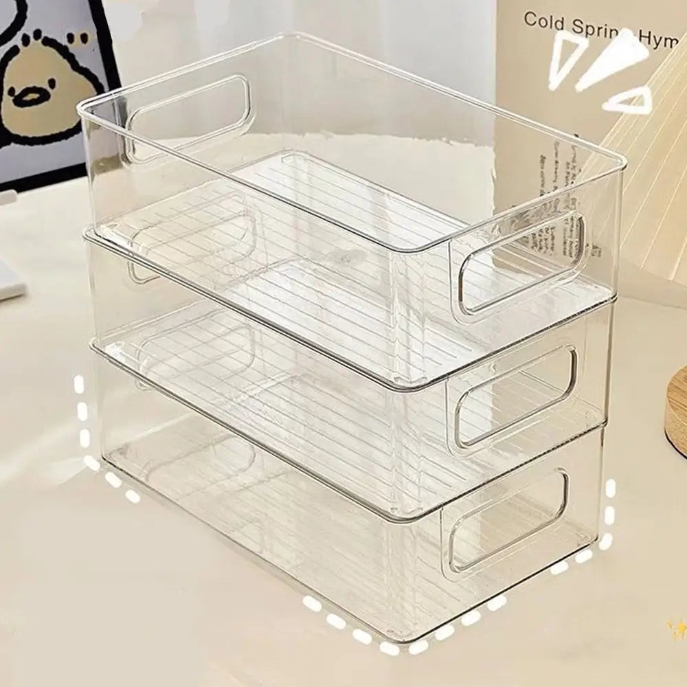 Caja Organizadora Transparente Apilable – Almacenamiento Multiuso