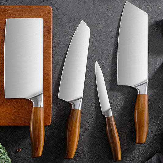 Juego de Cuchillos de Chef – Acero Inoxidable Japonés, Multiusos y Ergonómico - 369 view