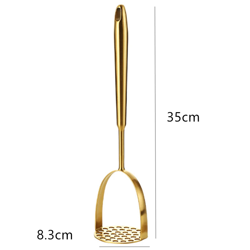 Prensapuré Manual de Acero Inoxidable – Triturador de Papas y Verduras