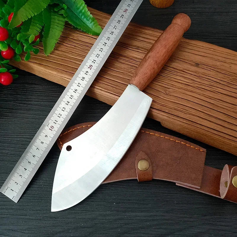 Cuchillo de Cocina Forjado – Multiusos, Mango de Madera, Ideal para Carne y Verduras - 369 view