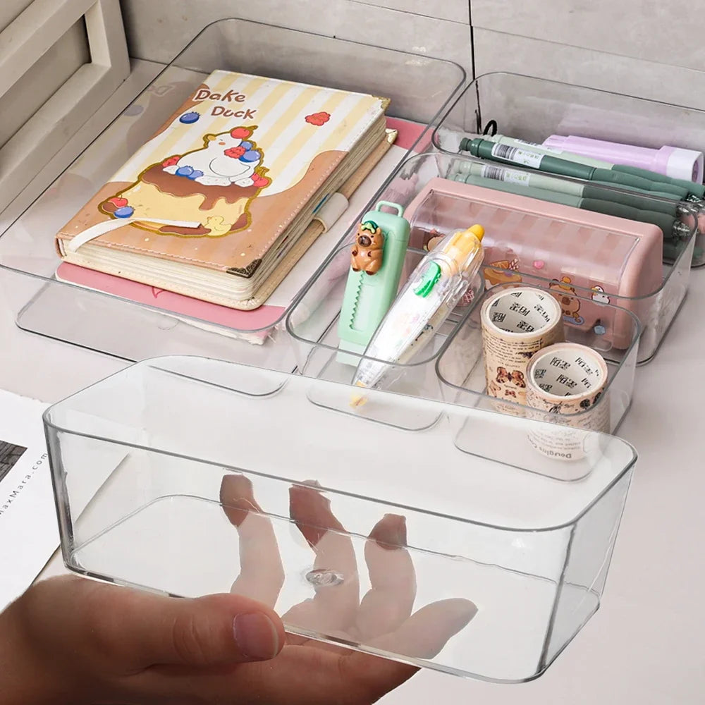 Caja de Almacenamiento Transparente de Gran Capacidad – Organizador para Cosméticos y Accesorios - 369 view