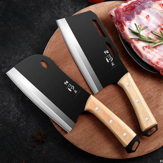 Cuchillo de Cocina de Acero Carbono – Alta Dureza, Rebanador y Picador Doble Uso - 369 view
