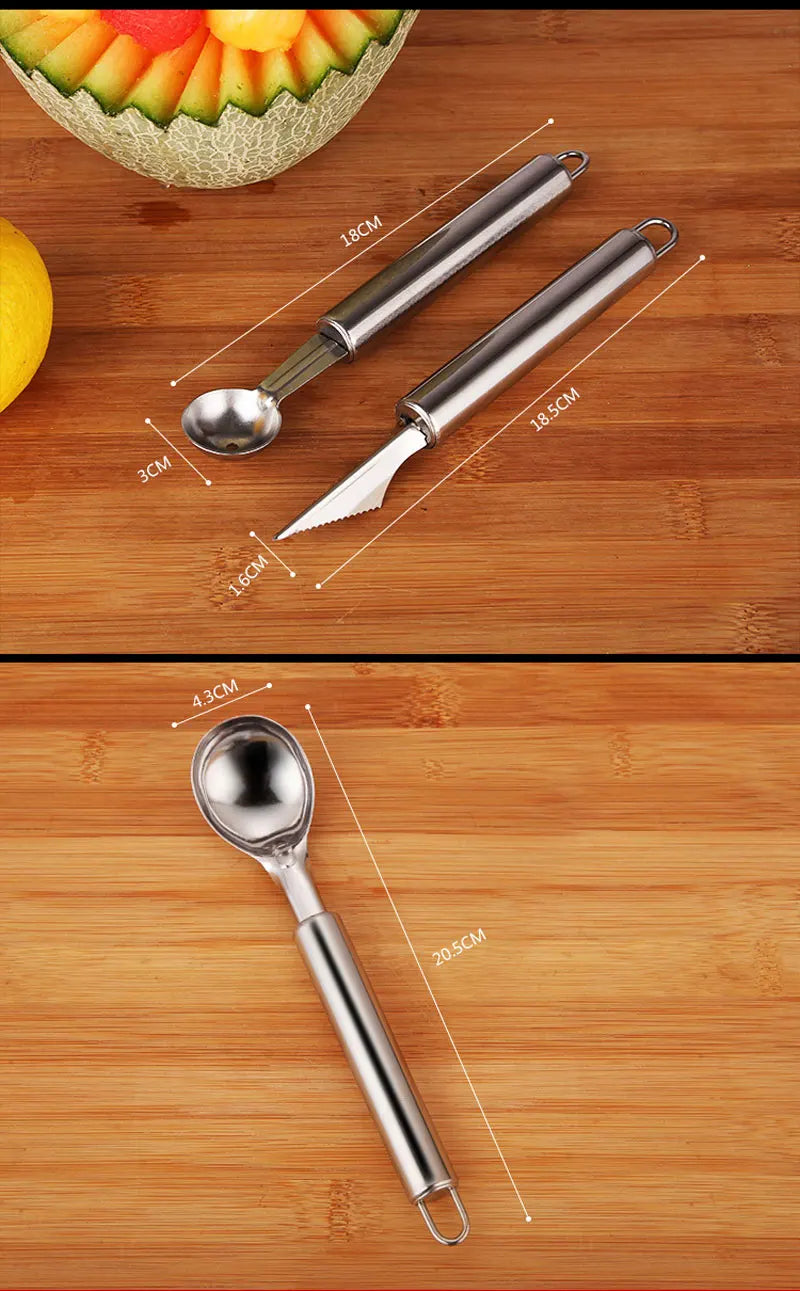 Set de Herramientas de Cocina de Acero Inoxidable 430 – Accesorios Multifuncionales