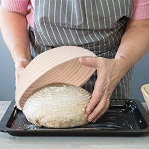 Natural Rattan Bread Proofing Basket Handmade Rattan Wicker Baking Bowl Dough Fermentation Sourdough Banneton Bread Basket