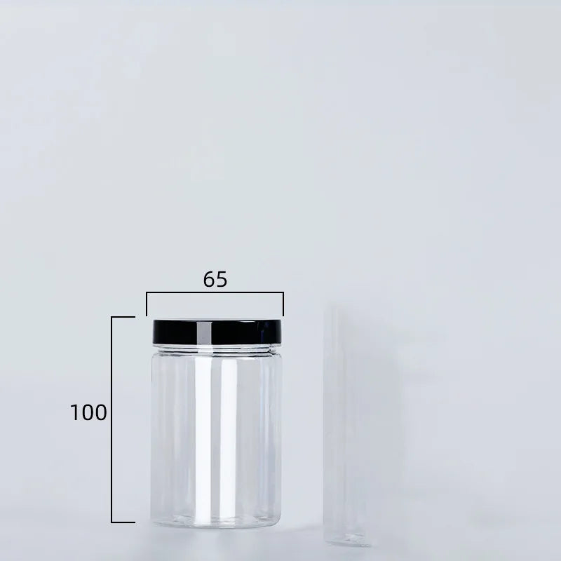 Clear Sealed Can With Lid Food Smell Odor Proof Storage Packaging Bottle Coffee Beans Seasoning Container Kitchen Accessories