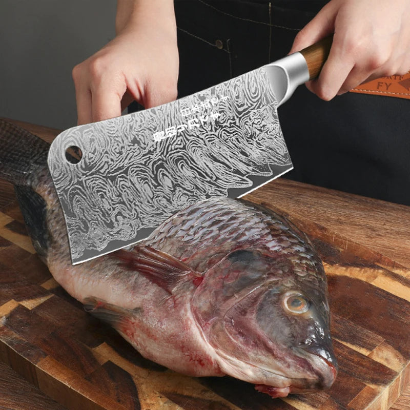 Juego de Cuchillos de Acero Damasco – Chef Profesional, Ideal para Carne y Verduras - 369 view