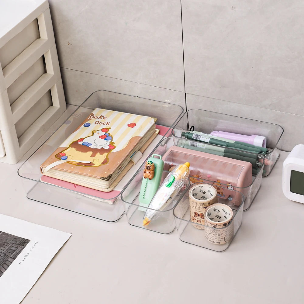 Caja de Almacenamiento Transparente de Gran Capacidad – Organizador para Cosméticos y Accesorios - 369 view