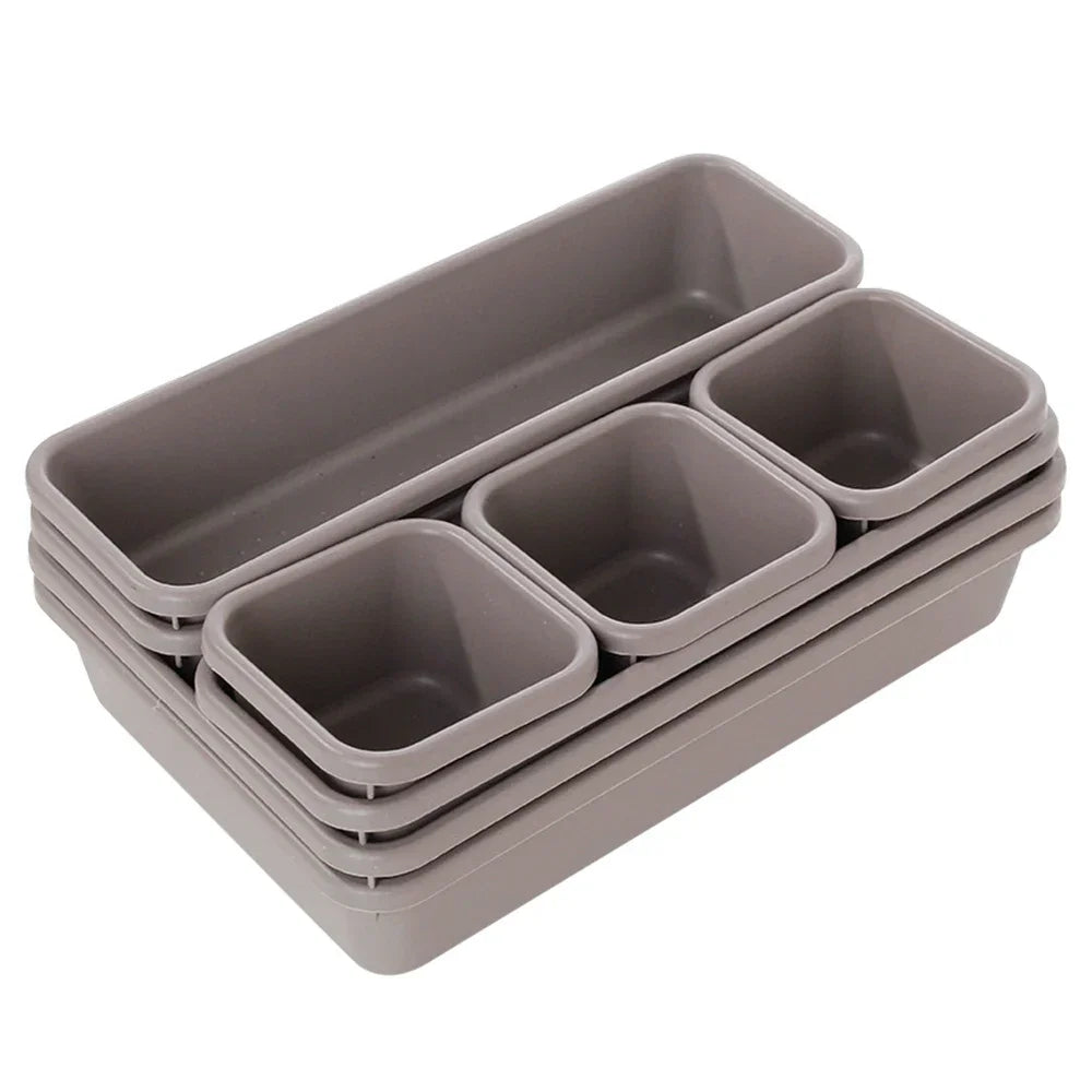 Set de 8 Organizadores de Cajón Ajustables – Almacenamiento para Cocina, Baño y Tocador - 369 view
