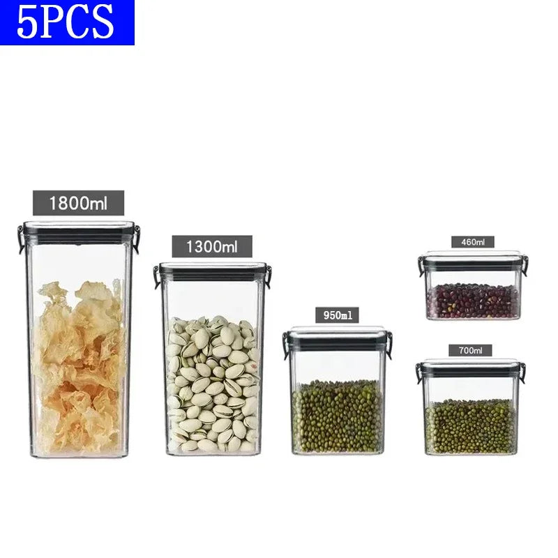 Tarros Sellados de Gran Capacidad – Almacenamiento Hermético para Cocina