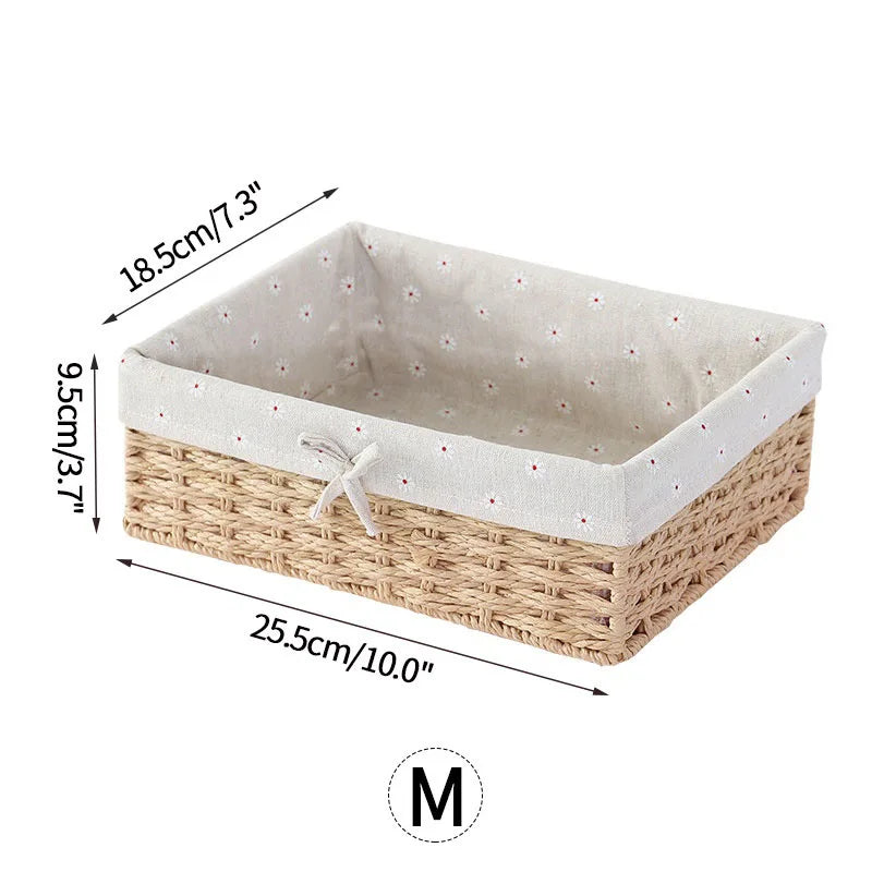 Cesta de Almacenamiento Hecha a Mano – Organizador Multiusos