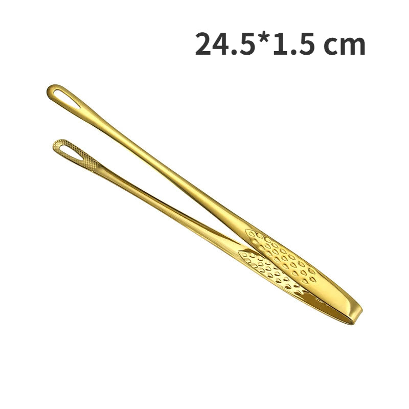 Food Tongs Stainless Steel Barbecue Tongs Meat Salad Steak Food Serving Tongs Tweezers Long BBQ Cooking Tongs Kitchen Utensils - 369 view