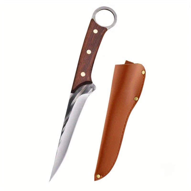 Cuchillo Deshuesador Forjado – Acero Inoxidable, Mango de Madera, Profesional - 369 view