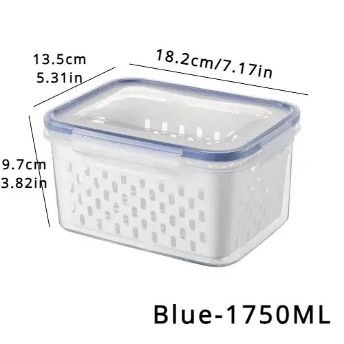 Set de Cajas de Almacenamiento para Refrigerador – Organizadores de Frutas y Verduras