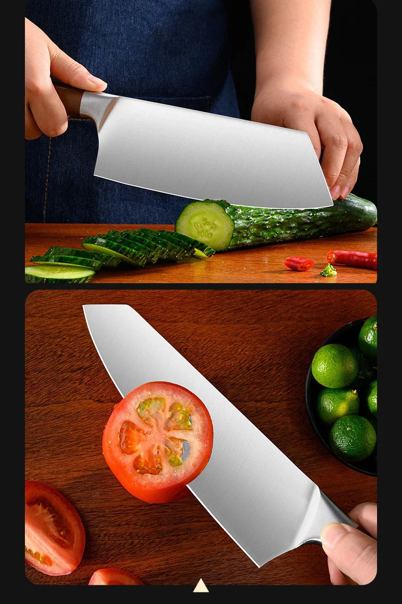 Juego de Cuchillos de Chef – Acero Inoxidable Japonés, Multiusos y Ergonómico - 369 view