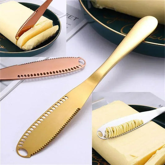1/2 Unidades Cuchillo Untador de Mantequilla de Acero Inoxidable – Herramienta 3 en 1 - 369 view