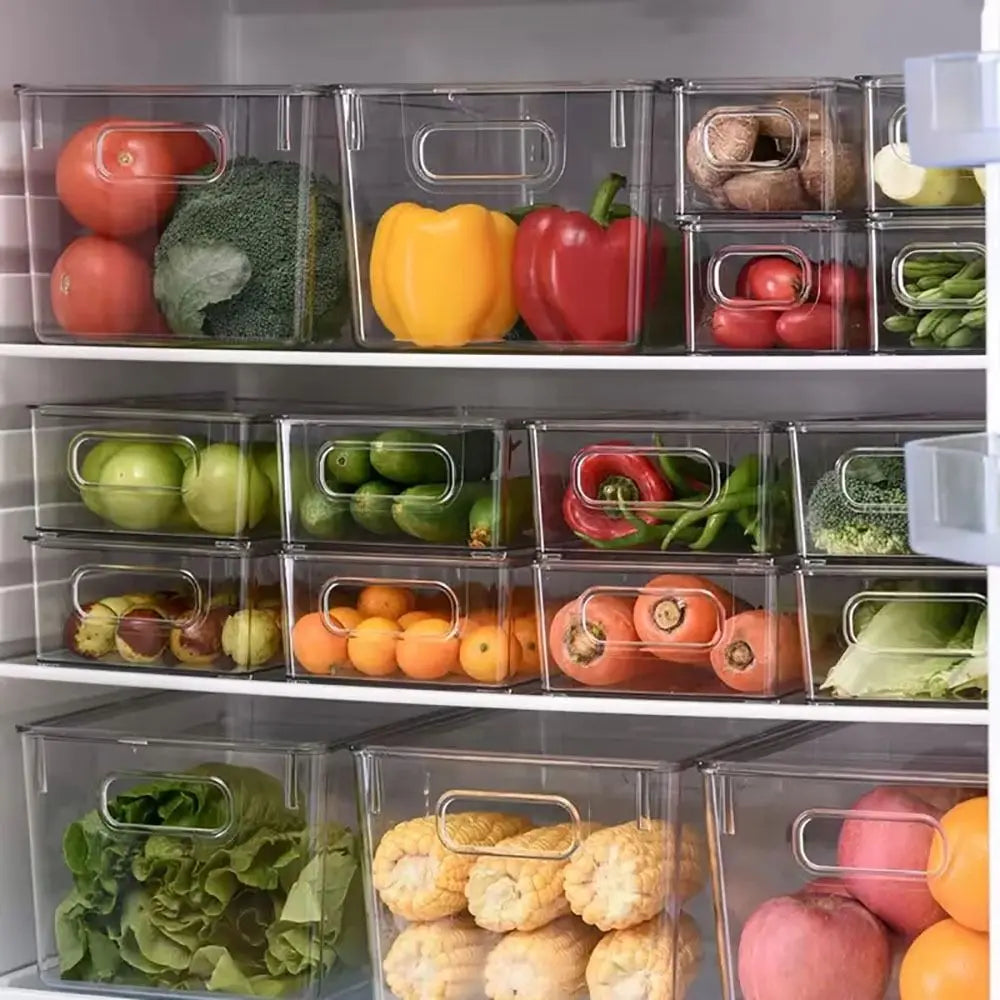 Caja Organizadora Transparente Apilable – Almacenamiento Multiuso