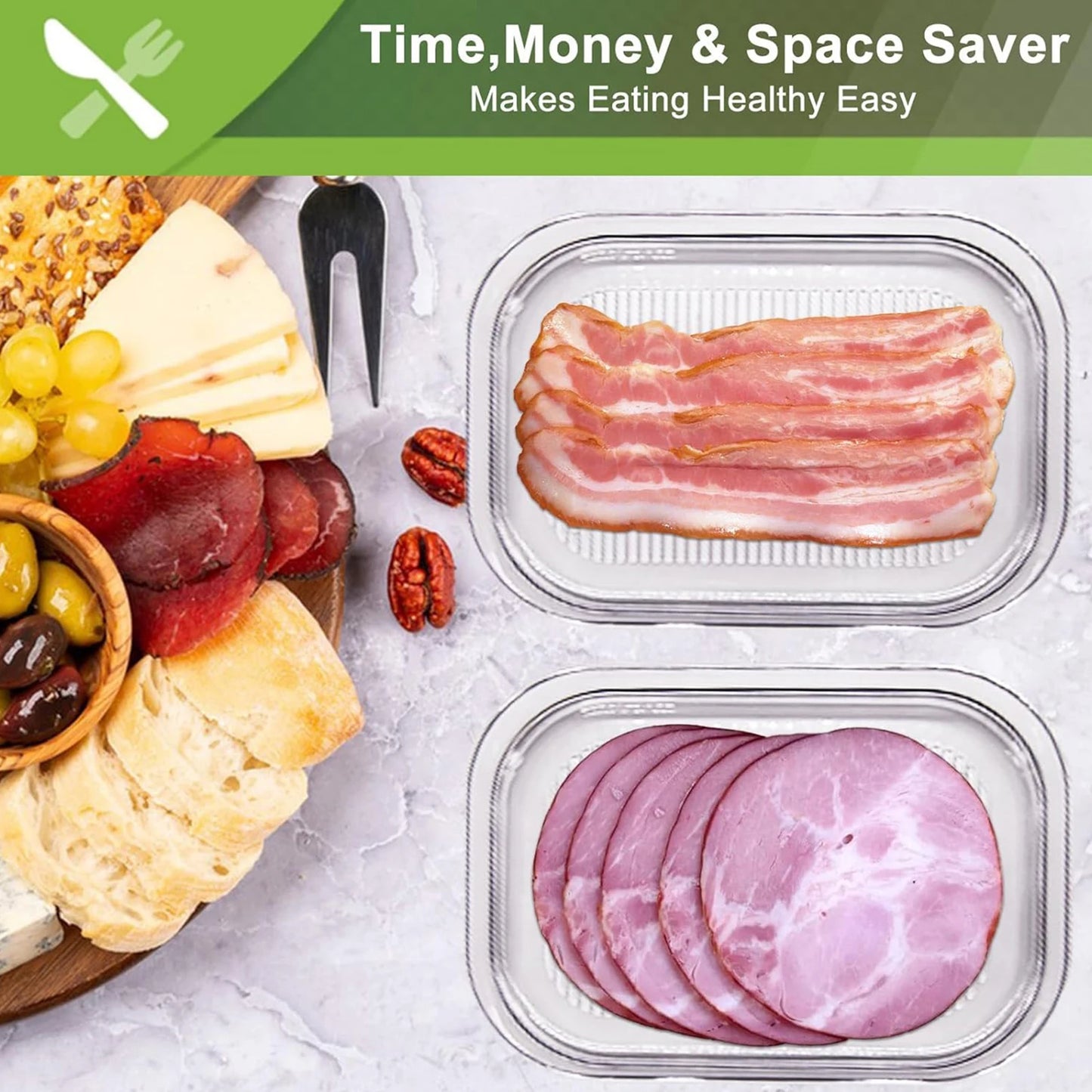 Contenedor Hermético para Carne con Tapa – Almacenamiento en Refrigerador