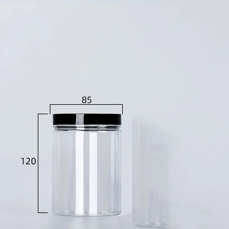Clear Sealed Can With Lid Food Smell Odor Proof Storage Packaging Bottle Coffee Beans Seasoning Container Kitchen Accessories