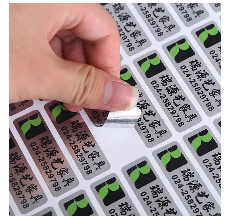 6pcs/set Kitchen Food Stickers Waterproof Food Spice Jar Label Seasoning Jar Sticker white