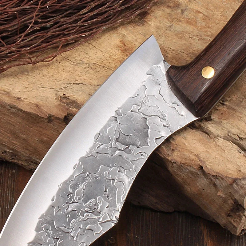 Cuchillo de Carnicero con Funda – Mango de Madera, Ideal para BBQ y Cocina - 369 view