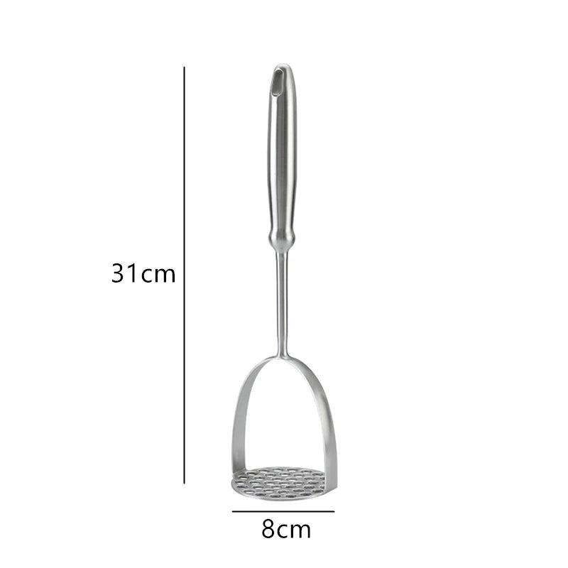 Prensapuré Manual de Acero Inoxidable – Triturador de Papas y Verduras