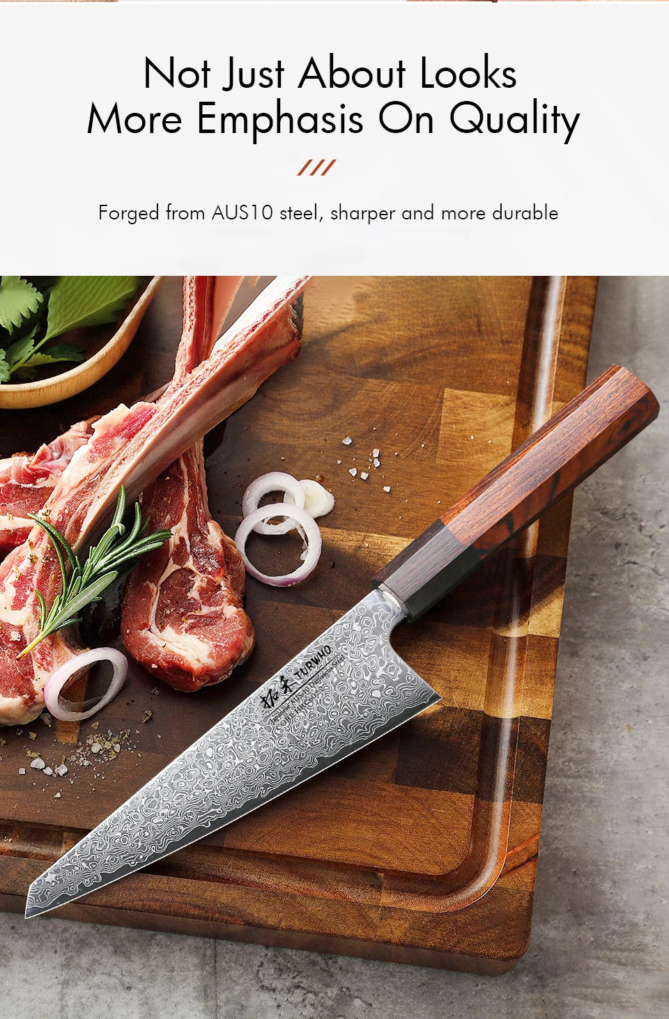 TURWHO 6" Japanese Hand Forged Honesuki Chef Knife Damascus Steel Professional Kitchen Knives Sharp Utility Boning Cooking Tools