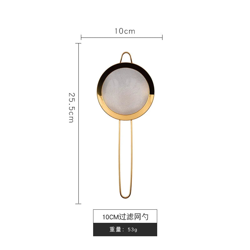 304/201 Gold-plated stainless steel soybean milk filter screen flour sieve oil grid stainless steel diagonal diagonal oil grid - 369 view