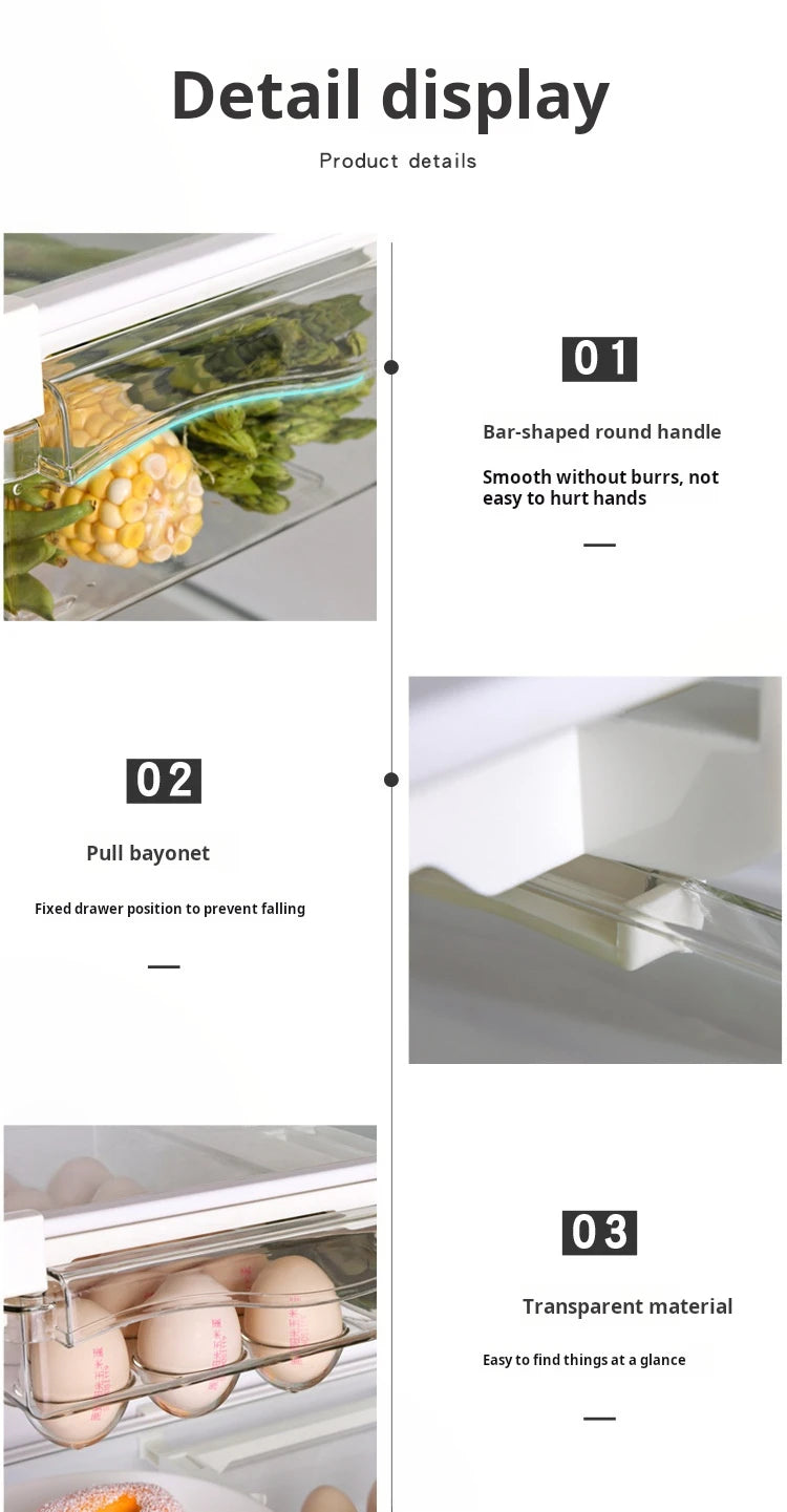 Caja de Almacenamiento para Huevos con Diseño de Cajón – Conservación Fresca y Organizada - 369 view