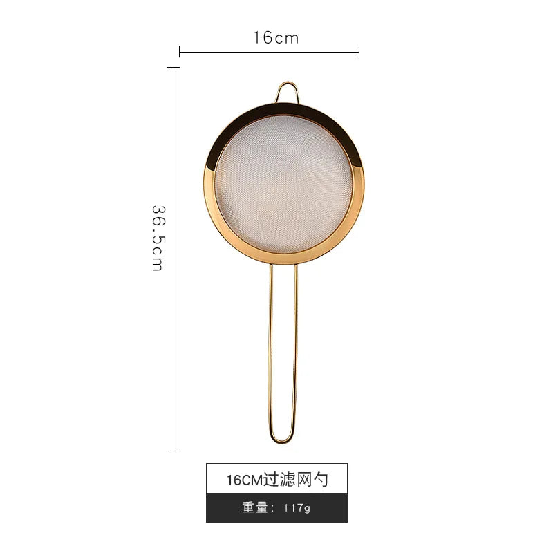 304/201 Gold-plated stainless steel soybean milk filter screen flour sieve oil grid stainless steel diagonal diagonal oil grid - 369 view