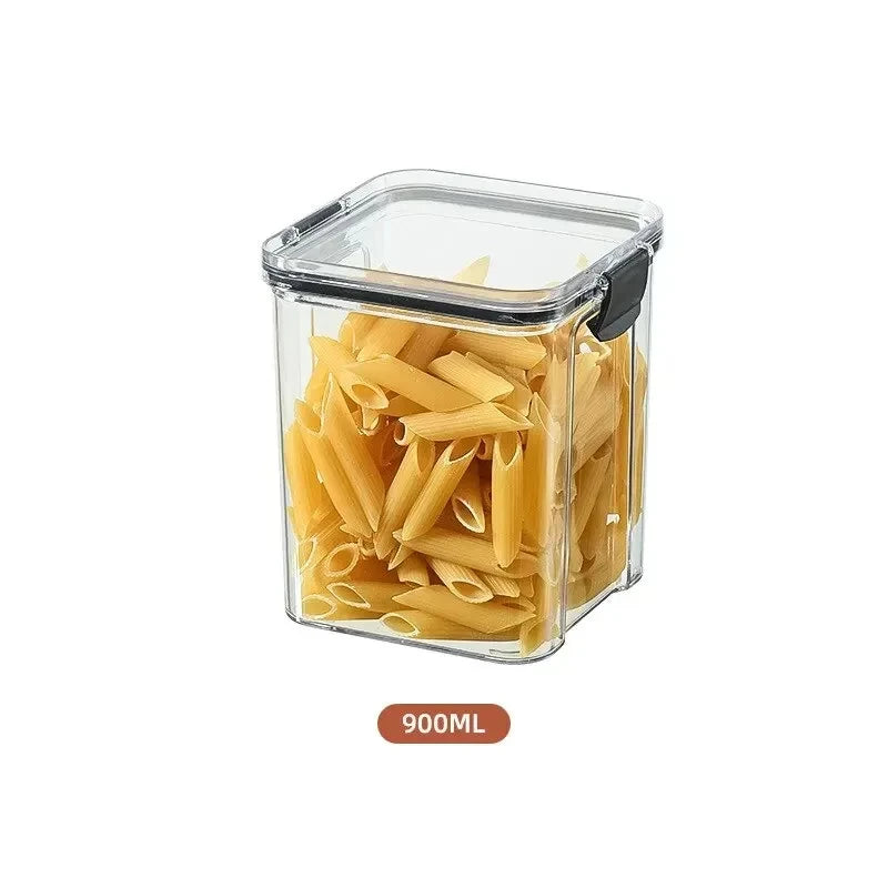 Caja Hermética de Almacenamiento para Snacks y Granos – Protección contra la Humedad