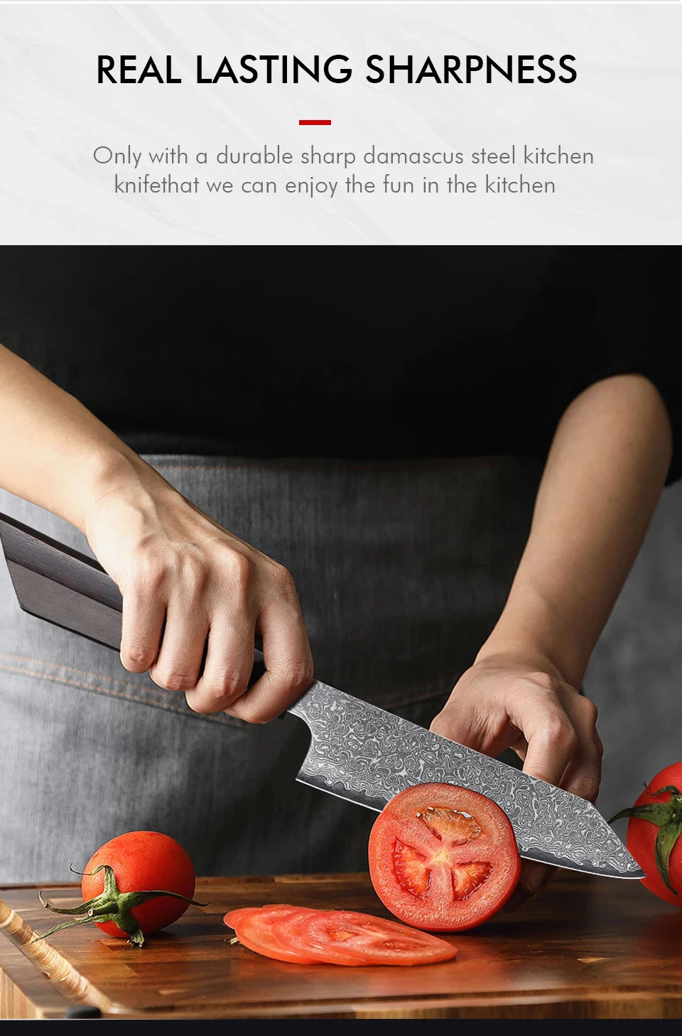 5" Utility Knife Damascus Professional Japanese Chef Knives Kitchen Cut Peeling Paring Fruit Vegetable Meat Slicer Cooking Tools