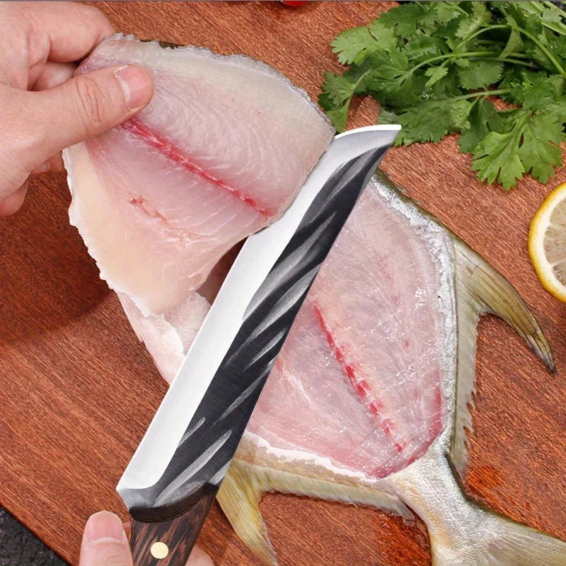 Cuchillo Deshuesador Forjado – Acero Inoxidable, Mango de Madera, Profesional - 369 view