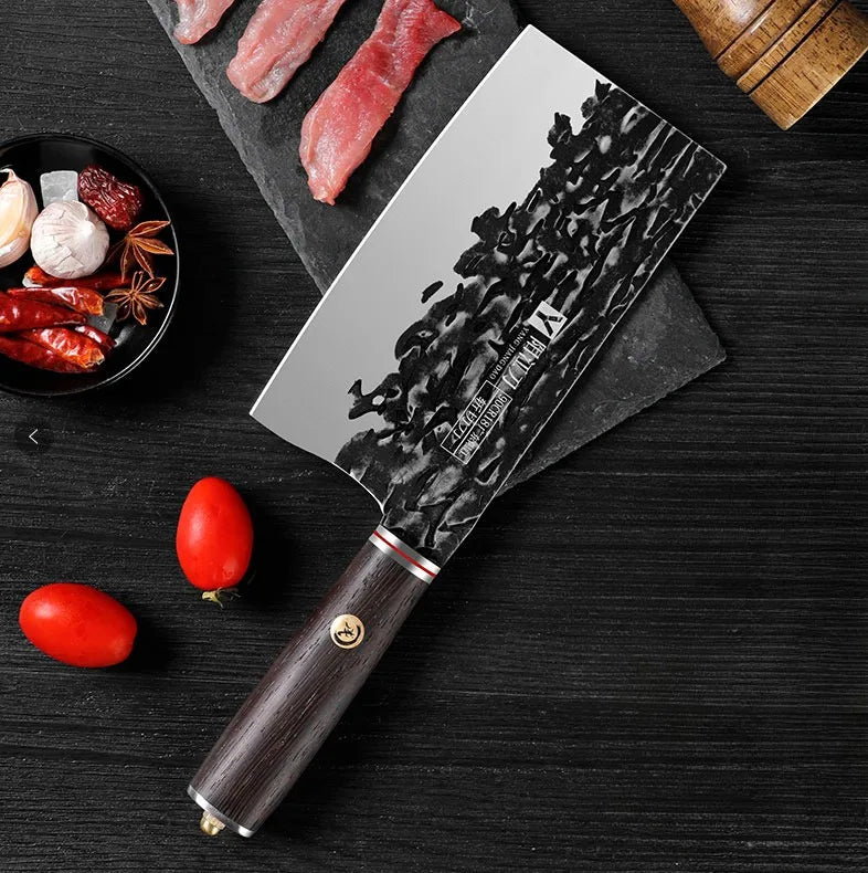 Cuchillo Forjado BAKULI – Alta Calidad, Afilado y Resistente para Carne y Verduras - 369 view