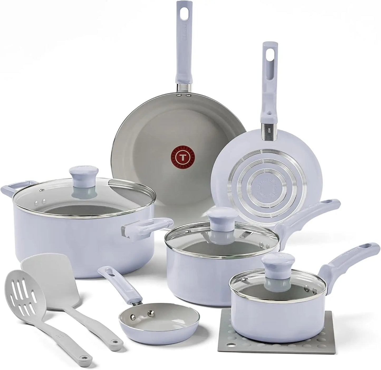 al Refresh Ceramic, Ceramic Non Stick Cookware Set 12 Piece, Oven Broiler Safe 350F, Kitchen Cooking Set W/Egg Pan, Frying - 369 view
