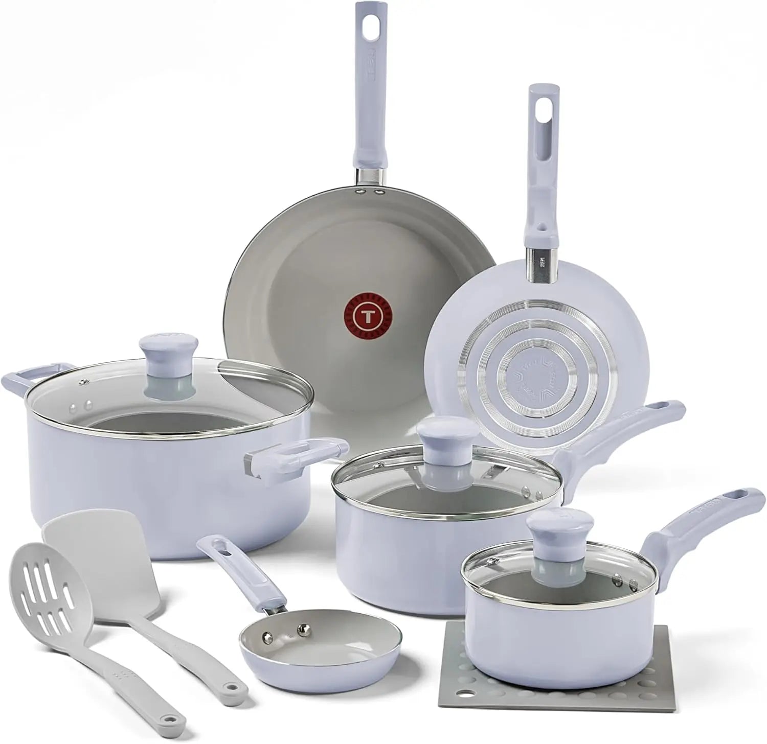 al Refresh Ceramic, Ceramic Non Stick Cookware Set 12 Piece, Oven Broiler Safe 350F, Kitchen Cooking Set W/Egg Pan, Frying - 369 view