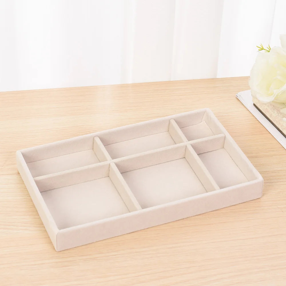 Bandeja de Terciopelo para Joyería – Organizador Apilable y Portátil